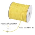 thumbnail image 3 of Beading Thread Bracelet Weave Bead Craft Cord 1.5mm 158M/Roll (172-Yards) Decorative String, Yellow, 3 of 7