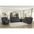 thumbnail image 5 of Lexicon Nutmeg Chenille Upholstered Glider Reclining Chair in Charcoal Gray, 5 of 5