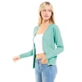 thumbnail image 6 of MixMatchy Women's Soft Basic Long Sleeve Button Down Classic V-Neck Knit Cardigan Sweater, 6 of 7