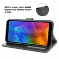 thumbnail image 3 of Mobile Phone Cover for Lg Q7, Cover Premium Pu Leather Tpu Flip Cover Magnetic Closure Card Compartment Stand Function Wallet with Lanyard Protective Cover, 3 of 7