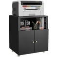 thumbnail image 1 of Metal Printer Cabinet with Storage, Heavy Duty 3d Printer Stand on Wheels with 2 Doors, Under Desk File Cabinet for Home Office Corner and Small Spaces, 1 of 8