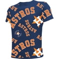 thumbnail image 2 of Youth Stitches Navy Houston Astros Allover Team T-Shirt, 2 of 3