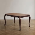 thumbnail image 5 of Furniture of America Pienne Wood Carved Dining Table in Dark Walnut, 5 of 9