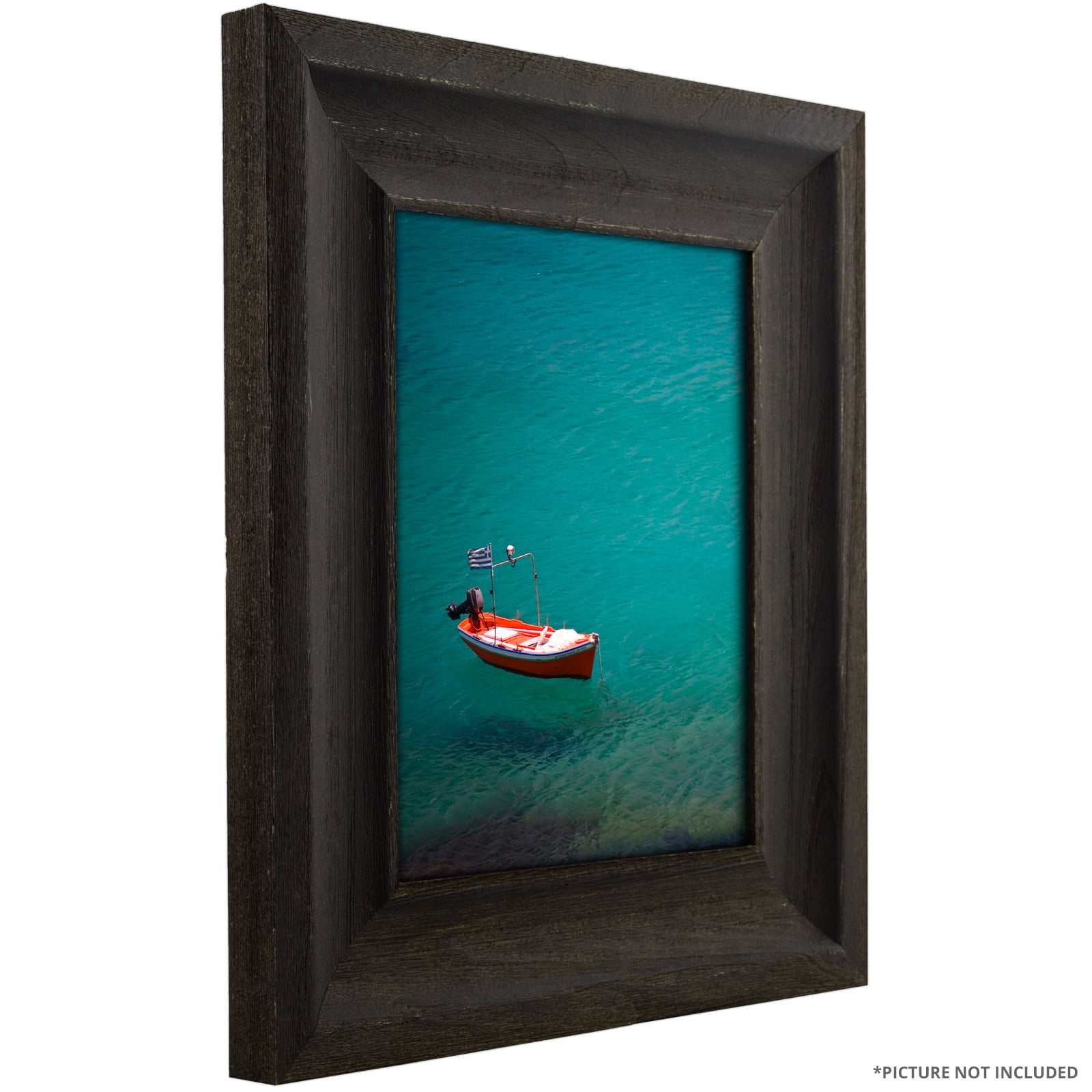 Craig Frames Driftwood 25, 18x24 inch Picture Frame, Weathered Black