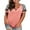 Light Pink, variant on Womens Summer Short Sleeve V Neck T Shirts Plus Size Criss Cross T-Shirt