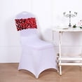 thumbnail image 5 of BalsaCircle 100 Red 10" Big Payette Sequined Chair SashesEvents Catering, 5 of 8