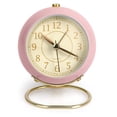 thumbnail image 1 of Relojes de mesa pequeños, reloj despertador de mesa clásico que no hace tictac, reloj de astronauta de escritorio con pilas para sala de estar, dormitorio, mesita de noche, decoración interior, 1 of 8