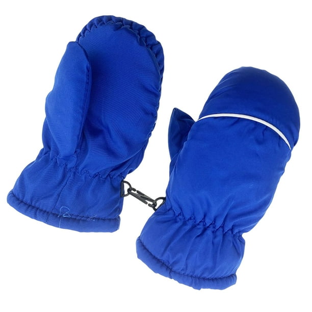 Greeniant Niños esquí mitones niños manos calentador niños pequeños mitón deporte al aire libre invierno mitón ropa accesorio mano Ciclismo Azul