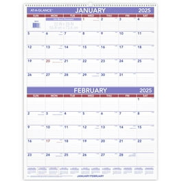 Two-Month Wall Calendar, 22 x 29, White/Blue/Red Sheets, 12-Month (Jan to Dec): 2024 Two-Month Wall Calendar, 22 x 29, White/Blue/Red Sheets, 12-Month (Jan to Dec): 2024