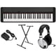 thumbnail image 1 of Casio CT-S1 Paquete de teclado premium con soporte, adaptador de CA y auriculares, negro, 1 of 1