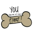 thumbnail image 2 of SD Graphics Studio 20x20 White Modern Wood Framed Museum Art Print Titled - You Had Me at First Treat, 2 of 4