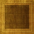 thumbnail image 1 of Ahgly Company Machine Washable Indoor Square Persian Yellow Traditional Area Rugs, 6' Square, 1 of 4