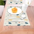 thumbnail image 5 of XMXT 1 Pcs Woven Placemats, Interesting Tropical Leaves Pattern Stain Resistant Anti-Skid Placemat for Kitchen Table, 12 x 18 inches, 5 of 6