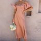 thumbnail image 4 of Vestido Túnica De Verano Señoras Bodycon Maxi Dress Backless Women Holidays Vacation Outfit (Rosa S) Cgtredaw para Mujer Rosa T M, 4 of 5