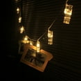 thumbnail image 5 of Moocorvic Photo Clip String Lights LED Battery Operated, Mini Clothes Pins for Photo, Picture Board, Hanging Picture Frames, Warm White for Pictures Bedroom Wall Party Decor 3 meter,, 5 of 8