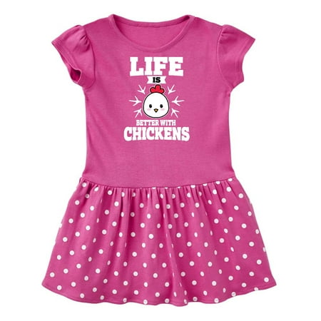 

Inktastic Life is Better with Chickens Gift Baby Girl Dress