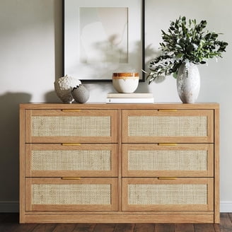 organic modern dresser Nathan James Novi Organic Modern 3 Drawer Wood Dresser, Rustic Wooden  Dresser for Bedroom with Integrated Handles, Light Brown