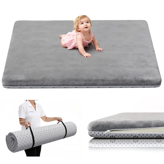 Alfombra de Juego para Bebés Yozoia Gruesa 180x150 cm Ultra Suave Antideslizante