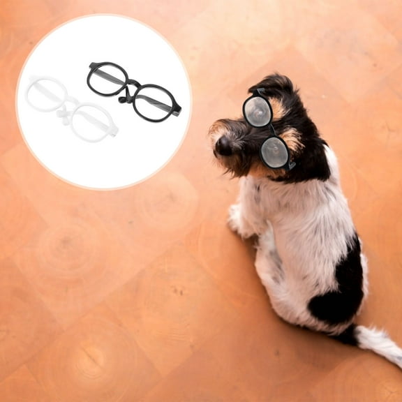 Milisten Pet Funny Eyewear PP Material 2Pack 5.5X9CM