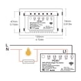 thumbnail image 6 of MOES WiFi Smart Light Switch, No Neutral Wire Switch, Single Pole 110V, RF433, 2 Gang, White, 6 of 8