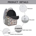 thumbnail image 4 of Whimsical Dog Lovers Backpack - Ergonomic Student Backpack with Adjustable S-Shaped Shoulder Straps, 4 of 5