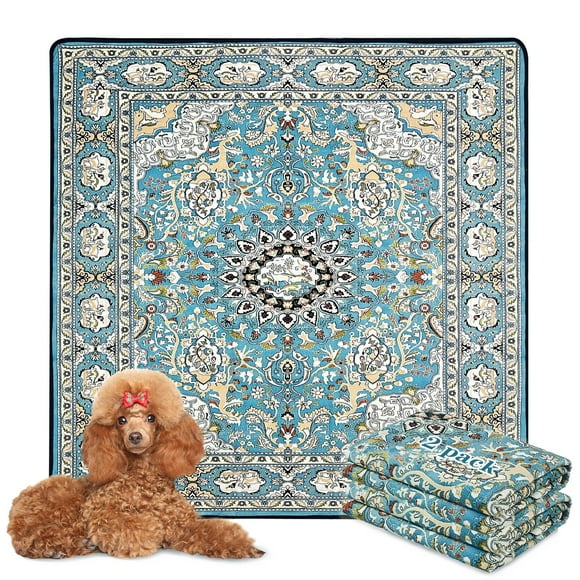 Pack de 2 almohadillas de adiestramiento para perros, 122 x 122 cm, lavables y a prueba de fugas