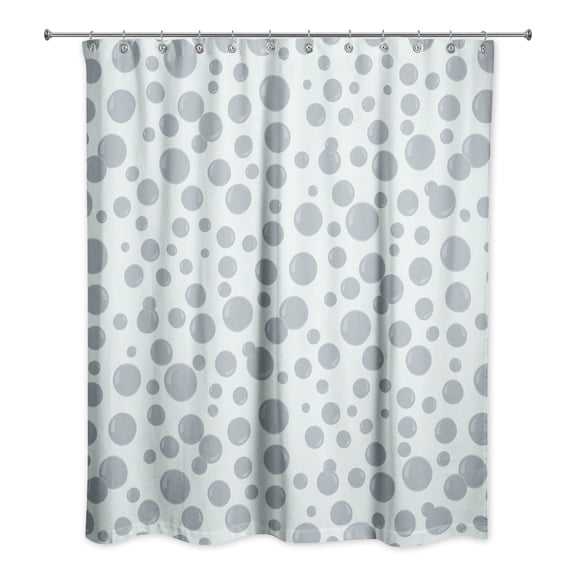 Creative Products Bubbles All Over Green 71x74 Shower Curtain