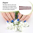 thumbnail image 1 of Nail Art Delicate Removable Artificial Tips UV Long Coffin Extension Fingernails Fashion Wraps Manicure Tools Decoration for Girls Type 35, 1 of 5