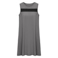 thumbnail image 7 of STETMN Women's Sleeveless Tank Dress Hollow Crewneck Solid Dresses Casual Summer Knee Length Dress, 7 of 7