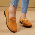 thumbnail image 3 of Mepaouo Women's Slip on Loafers Comfortable Dressy Walking Flats Suede Driving Work Moccasins Shoes, 3 of 8