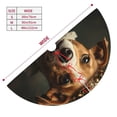 thumbnail image 3 of Yiaed Modern Cute Dog Print Christmas Tree Skirt , Tree SkirtsTree Mat for Christmas Winter Holiday Indoor Decorations-48", 3 of 7