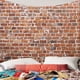 thumbnail image 4 of Tapiz, hermosos cuadros de pared, colcha, decoración de dormitorio estilo hippie gitano 14 pared de ladrillo, 4 of 8