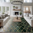 thumbnail image 3 of Sage Green Geometric Area Rugs 5'x7', Washable Small Throw Rugs for Laundry Room Playroom, Modern Abstract Gradient Marble Indoor Outdoor Rug Non-Slip Low Pile Carpet Runner Reversible Floor Mats, 3 of 8