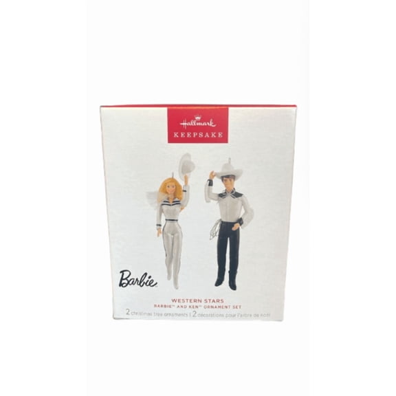 Hallmark Keepsake 2025 Barbie & Ken Western Stars Christmas Ornament New