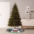 thumbnail image 4 of Lsque Sanrio Print Christmas Tree Skirt with Ties and Velcro,Xmas Holiday Decorations, Adjustable Tree Skirt-30", 4 of 6