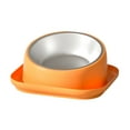 thumbnail image 4 of Cuenco de acero inoxidable Yinane Antideslizante Inclinado 15 degree Naranja, 4 of 8