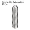 thumbnail image 3 of Unique Bargains M5 x 20mm 304 Stainless Steel Spring Hex Socket Ball Point Set Screws 20 Pack, 3 of 5
