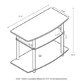 thumbnail image 3 of Soporte para TV Furinno Turn-N-Tube sin herramientas, 3 niveles de hasta 32 pulgadas, 3 of 6