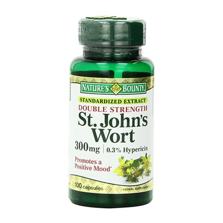 Natures Bounty St.Johns Wort 300 Mg Hypericin Capsules - 100 Ea, 6 Pack