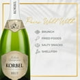 thumbnail image 5 of Korbel Brut California Champagne Sparkling White Wine, 750ml Bottle, 12% ABV, 5 of 9