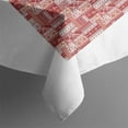 thumbnail image 5 of Red Christmas Patchwork Pattern Square Tablecloth,Waterproof Square Table Cover,Wipeable Spillproof Washable Table Cover for Home Kitchen Party Decor 52"x52"(132x132cm), 5 of 6