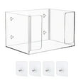 thumbnail image 4 of DOLITY Grocery Bag Holder Acrylic Trash Bag Organizer Garbage Bag Dispenser Storage Box 1 Layer, 4 of 8