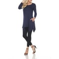 thumbnail image 1 of (navy, m) - Women's Solid Colour Tunic Top, 1 of 4