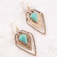 thumbnail image 3 of Turquoise Shield Earrings, 3 of 4