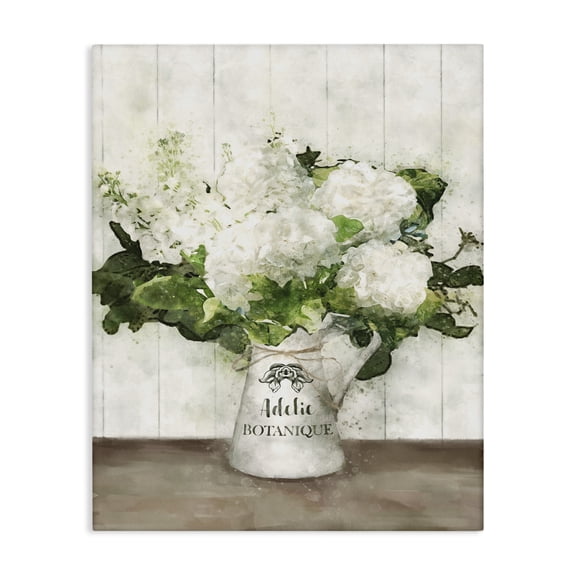 Stupell Industries French Country White Hydrangeas Botanique Canvas Art, 36 x 48, by Ziwei Li