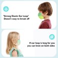 thumbnail image 3 of Kids Disposable Face Masks Colorful Colored 3Ply Ombre Color Designs Children with Nose Clip Earloop Boys Girls 4-12 Years Old 50 Pcs, 3 of 6