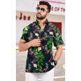 thumbnail image 4 of LA LEELA Men's Hawaiian Shirts Short Sleeve Button Down Shirt Mens Party Shirts Casual Vacation Summer Tropical Island Shirts for Men Funny M Navy, Cockatoo, 4 of 5