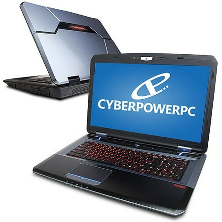 CyberPowerPC Black 17.3" FANGBOOK EVO AFX7-600 Laptop PC with AMD A10-5750M Quad-Core Processor, 8GB Memory, 1TB Hard Drive and Windows 8.1