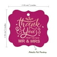 thumbnail image 7 of Inkdotpot Pack Of 100 Real Rose Gold Foil Bracket Shape Paper Tags Thank You From The New Wedding Favor Hang Tags, 7 of 7
