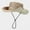 Khaki, variant on Fishing & Hiking Hat, Wide Brim Booney with Design, Breathable Sun Hat for Outdoor Enthusiasts & Sports Gray